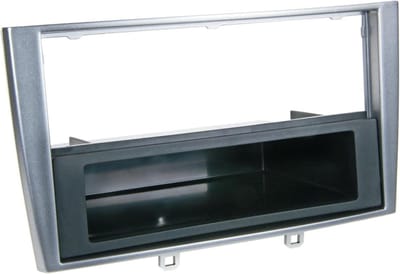 2-DIN Paneel geschikt voor met opbergvak Peugeot 308 2007-2014 - Kleur: Zilver