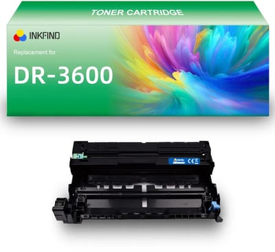 INKFIND DR3600 drum unit (geen tonercartridge TN3600/TN3600XL/TN3600XXL) compatibel met Brother DR3600 DR-3600 - 1-pack