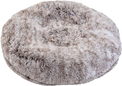 Animal Boulevard Ab10800 - Manden En Kussens - Hond - Ab Soft Bed Long Plush Bruin-s Ø58cm - Maat: S