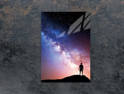 TMK ArtDeko - Snijplank Glas - 35x52 cm - Sterren - Schokbestendig