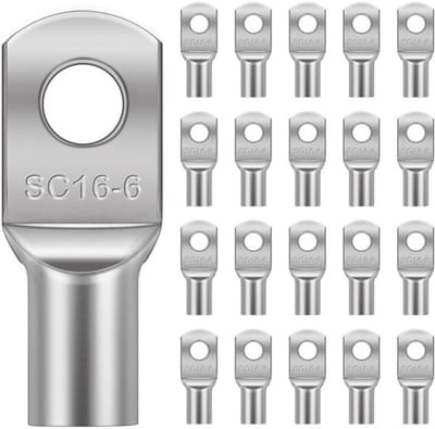 Allecto - Koper Ring Terminals - 20 Stuks - Hoogwaardige Kralen voor