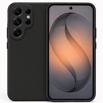 Technow hoesje geschikt voor Samsung Galaxy S26 Ultra - Liquid Back Case - Cover - Zwart