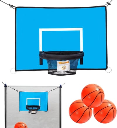 Trampoline Basketbalring - Backboard Kit - Buiten Spelen - Verstelbaar Touw - 69 x 48 cm - Niet gespecificeerd