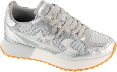 SUN68 Stargirl, Vrouwen, Zilver, Sneakers, maat: 37