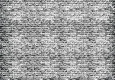 Fotobehang Gray Brick Wall | XL - 208cm x 146cm | 130g/m2 Vlies