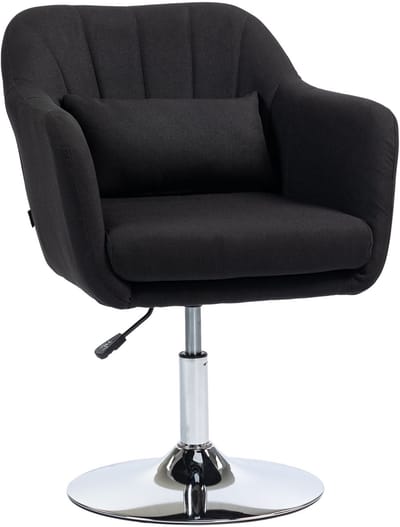 HOMCOM-Sessel-Polyester-60B x 60T x 79-91H cm-Schwarz