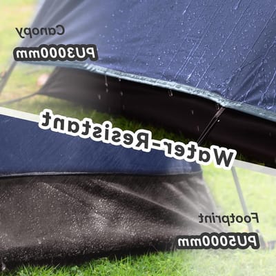 Tent voor 2-4 Personen, Waterdicht en Ultralicht, Ideaal voor Trekking en Festivals, 3-4 Seizoenen Gebruik