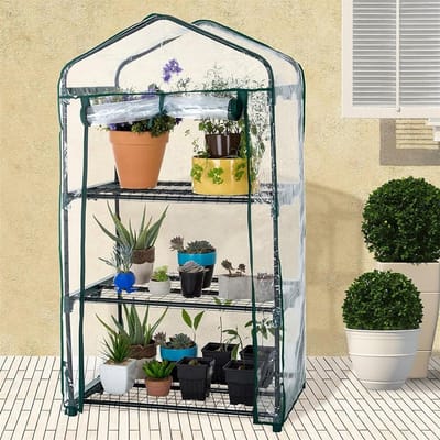 Tuinkas Afdekking - Mini Kas - Planten Beschermen - Waterdicht PVC Materiaal - Verschillende Maten - Transparant