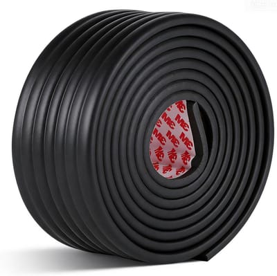 Dailygoods- Randbescherming Zelfklevend - Schuimrubber - 4 m - 8 cm Breed - 0,8 cm Hoog - Multifunctioneel - Meubelbescherming - Meubelbeschermer