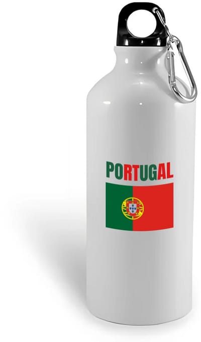 Hacebo® - Portugal vlag waterfles - Portugal - reizigers - verjaardagscadeau - souvenir - vakantie - kado - gift - geschenk - water fles - 400ML