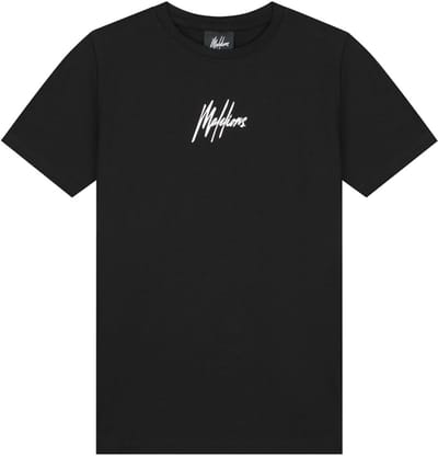 Malelions Sign T-shirt Polo's & T-shirts Jongens - Polo shirt - Zwart - Maat 128