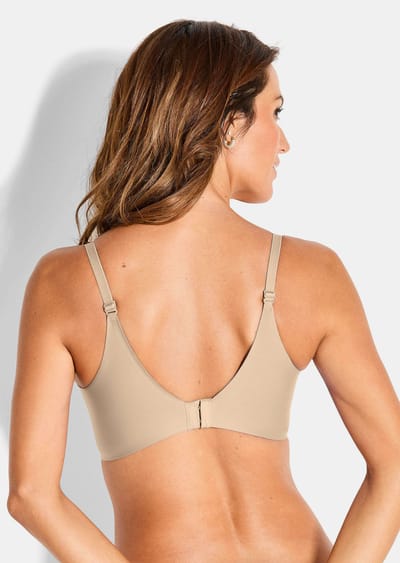 Beugel-BH met voorgevormde cups - beige - Gr. 100 C van Goldner Fashion