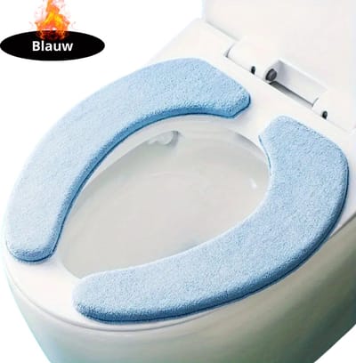 Nivard Wasbare Toiletbril Cover - Wc Bril Hoes - Toiletbril - Wc Deksel - Toiletafdekking - Verwarmde Wc Bril - Blauw