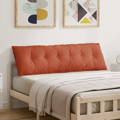 vidaXL - Rugkussen - Rood - Oranje - 160 - x - 50 - cm - Corduroy - stof