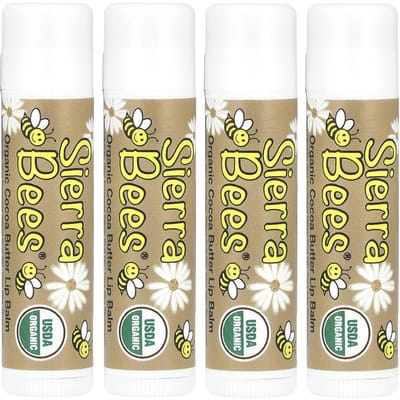 Sierra Bees, Biologische Lippenbalsem, 4-pack, 0,15 oz (4,25 gram) Elk beige