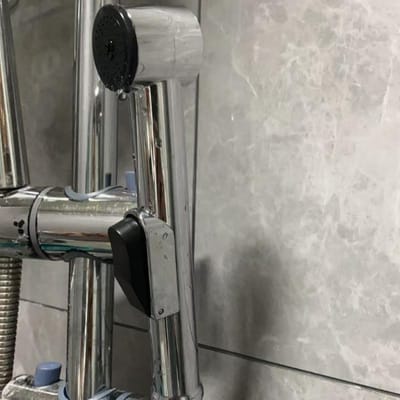 1 pièce Robinet de baignoire à main double usage avec buse de rinçage à pression - Installation facile, Finition chromée moderne, Montage mural, Sans batterie