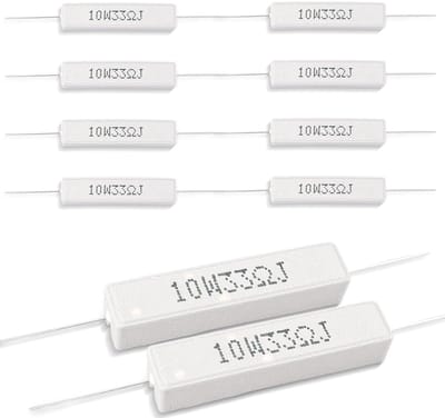 10 Stuks 10W 33 Ohm Keramische Cement Weerstanden voor Elektronica Projecten