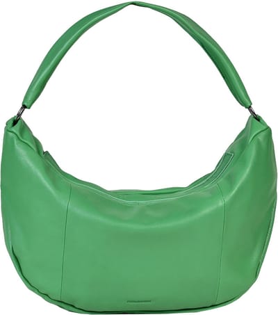 FREDsBRUDER Leren Schoudertas Rousur Shoulderbag Electric Green Groene
