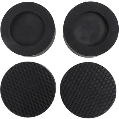 4 Pièces Patins de Pieds Anti-Vibrations Caoutchouc Antidérapant Tapis de Pieds pour Machine à Laver Sèche-Linge black
