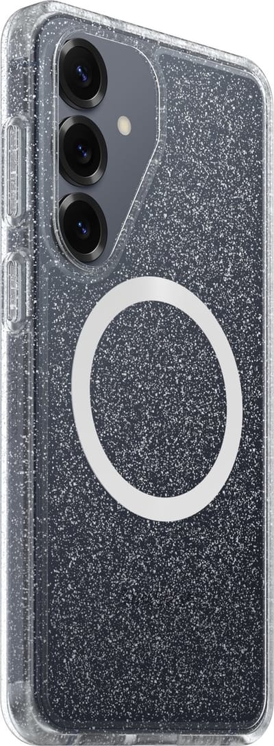 OtterBox React Hoesje Geschikt voor Samsung Galaxy S26 Plus | Compatibel met MagSafe / Qi2 | Back Cover Glitter Transparant