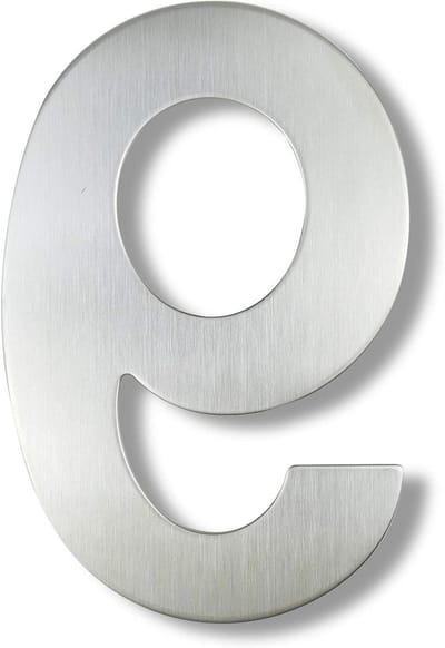Huisnummer - Deurnummer - Huis Markeren - Roestvrij Staal - 30cm Hoog - Zilver