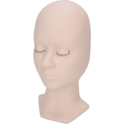 Wimperextensions Training Mannequin Hoofd Zachte Siliconen Verwijderbare Oogleden Levensecht Oefenhoofd