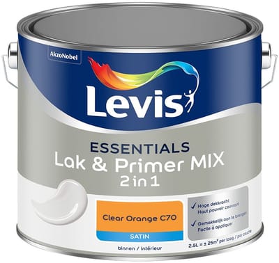 Levis - Essentials Lak & Primer Mix - Clear Orange C70 - Mengverf - 2,5 L
