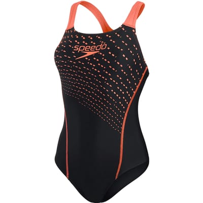 1-delig vrouwen zwempak met logo Speedo Eco Medley Medalist