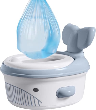 Kinderpotje - Toilettrainer baby - Zindelijkheidstraining kind - Antislip bodem - 37x32 cm - Grijs