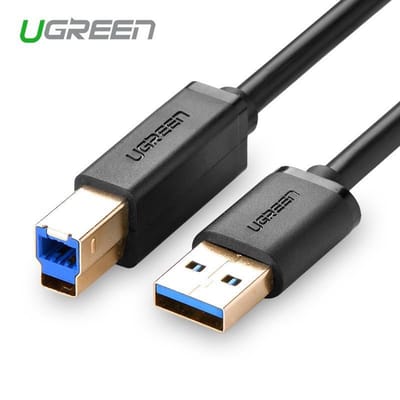 Ugreen - Printerkabel - Printer kabel USB - USB-A Naar USB-B - USB 2.0 - USB-3.0 - 2 Meter - Zwart