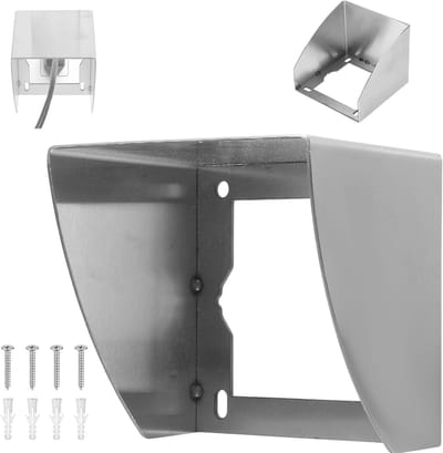 Weerbestendige Rookafdekking voor Buiten, RVS Deurbel Bescherming, Waterdichte Socket Cover voor Tuin en Terras, Roestvrijstalen Bescherming