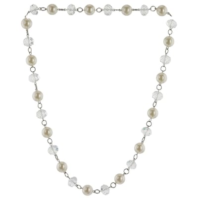 Behave - Lange ketting met glaskralen en parels - Elegant en tijdloos