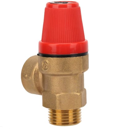 Dailygoods- Veiligheidsklep Sterk Rond DN15 - Drukveiligheidsklep - Draadverbinding G 1/2'' - Geschikt voor 3Bar/6Bar - Waterdicht - Hoogwaardige constructie - Drukventiel