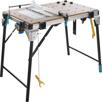 wolfcraft - MASTER cut 2600 - Werkbank - Werktafel Inklapbaar - Zaagtafel Opvouwbaar - Machinetafel - 120kg - 6918000 - 10 JAAR GARANTIE