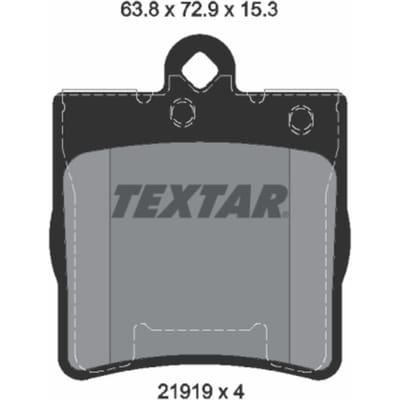 Remblokset TEXTAR 2191901, achter