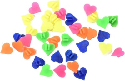 Fietsspaakkralen - Decoratie Clips - Kinderfiets Versieren - Hart Vorm - 36 Stuks - Kleurrijk