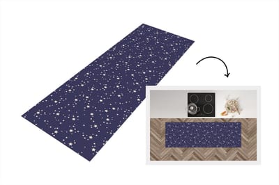 Keukenloper - Loper keuken - Sterrenhemel - Ruimte - Patroon - Kinderen - 150x50 cm - Keukenloper vinyl
