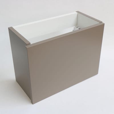 INK Versus Fonteinonderkast - 36x18x27cm - 1 deur - links en rechtsdraaiend - greeploos - MDF lak taupe mat