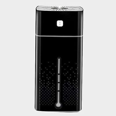 Luchtbevochtiger USB - Mini Vernevelaar - Droge Lucht Bestrijden - Stil Nachtlampje - 3 Liter Capaciteit - Zwart