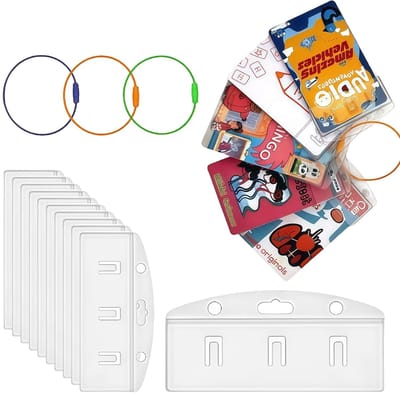 Dailygoods- Kaartenhouder set - 50 Zelfklevende Haken - 10 Roestvrijstalen Ringen - Organiseren van Kaarten - Praktische Oplossing - Voor Kinderen - Kaartenorganizer