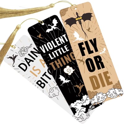 Dailygoods- Bladwijzers Set van 3 - Draken Acryl - Unieke Bladwijzers - Pagina Markeringen - Cadeaus voor Boekenliefhebbers - Coole Bladwijzers - Boekenleggers