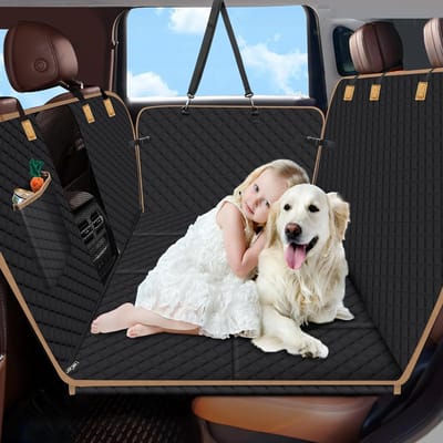 JGS ® Comfortabele Hondenbeschermhoes voor Auto Achterbank met Extra Ruimte en Veiligheidsgordels