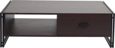 Salontafel MCW-A27, bijzettafel woonkamertafel, 41x120x60cm 3D structuur, metaal MDF ~ donkerbruin