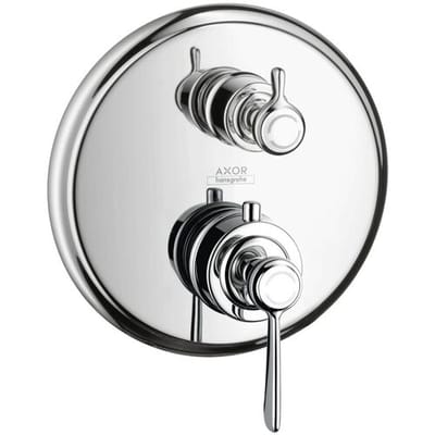 AXOR Montreux thermostat concealed with shut-off and diverter valve and lever handle 16821000