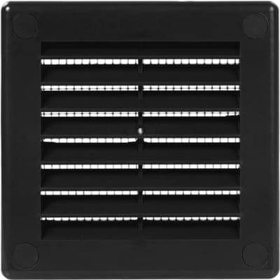 Plat Vierkant Ventilatierooster in Kunststof - 7,6 x 7,6 cm - Luchtdeflector voor HVAC en Ventilatiesystemen