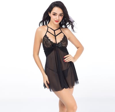 JustSexY - Erothisch Lingerieset - Halka - String - Verstelbare Halter