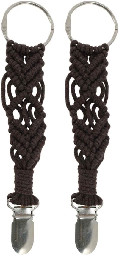 Dailygoods- Hoedclip - Geweven Hoedenhouder - Reishoedclip - Accessoires voor Rugzakken/Handtassen - 2 Stuks - Duurzaam Ontwerp - Hoedhouder