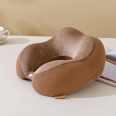 U-vormig kussen Memory Foam Slow Rebound Lunchpauze nekkussen Vliegtuigreis nekkussen Mesh Hump Auto sierkussen