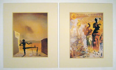Perfecte set van 2 Posters in dubbel passe-partout - Salvador Dali - Le Torero hallucinogène &  Lo spettro di Vermeer - Kunst  -2x 50 x 60 cm