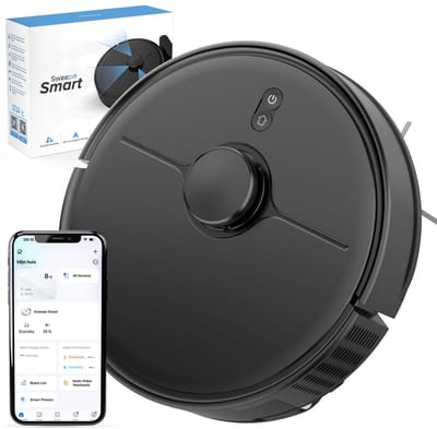 Sweepo® Robotstofzuiger met Dweilfunctie en Laadstation - LiDAR Navigatie - App - Robotstofzuiger voor Huisdieren - Alexa & Google Assistant